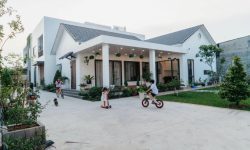 Mẫu nhà cấp 4 đẹp có sân vườn tối giản nội thất không gian mở